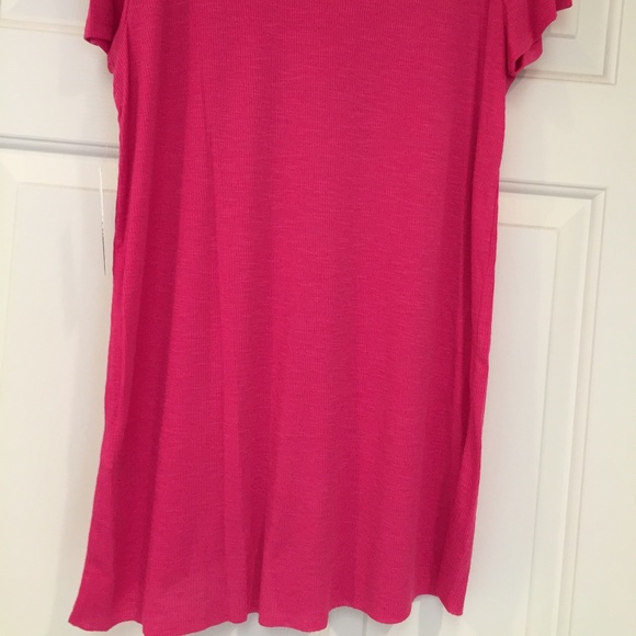 NEW Kensie Crossover Front Ribbed T-Shirt NWT - Picture 5 of 7